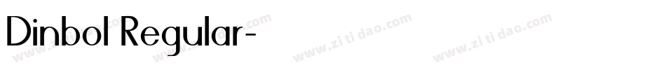 Dinbol Regular字体转换